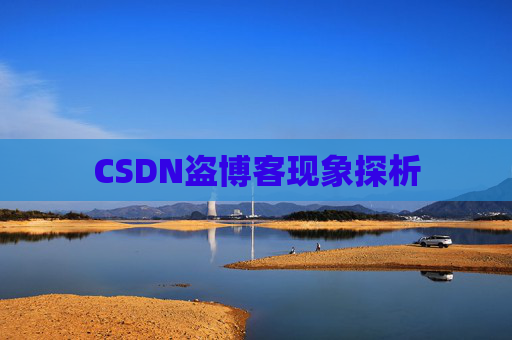 CSDN盗博客现象探析 CSDN盗博客现象探析